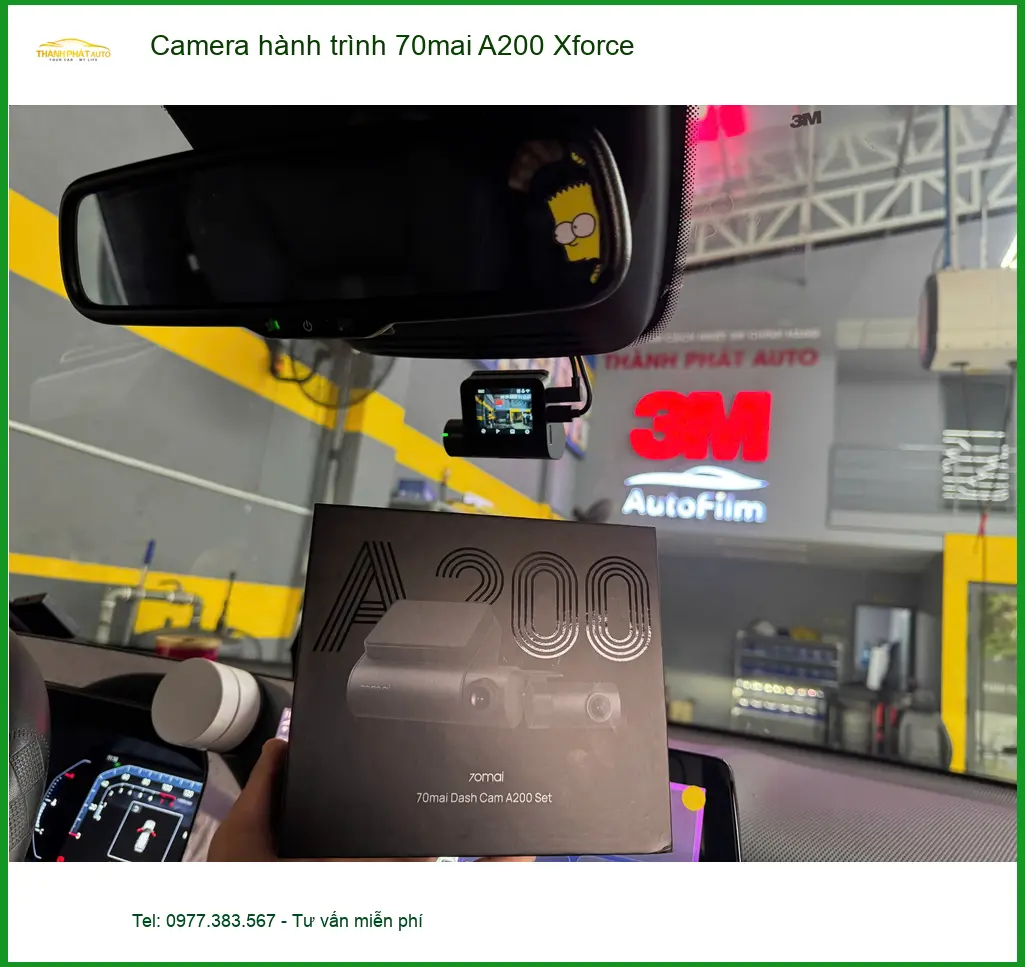 Anh Đức lắp Camera 70mai A200 Xforce cho Lux A2.0 tại Quận Thủ Đức