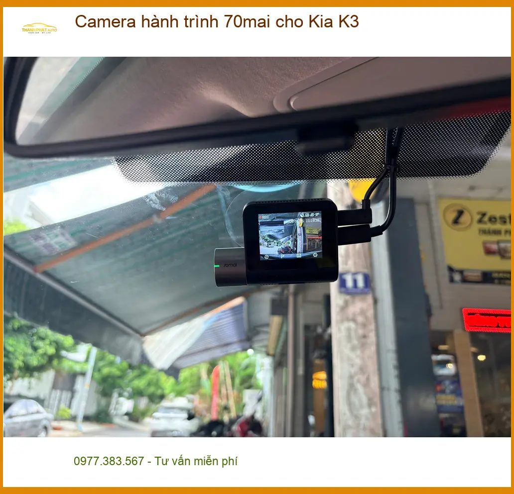 Anh Khôi lắp Camera hành trình 70mai cho Kia K3 Quận Huyện Củ Chi ảnh thực tế 2