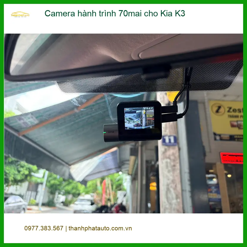 Anh Tấn lắp Camera hành trình 70mai cho Kia K3 ở Quận 9 an tâm di chuyển ảnh thực tế 2