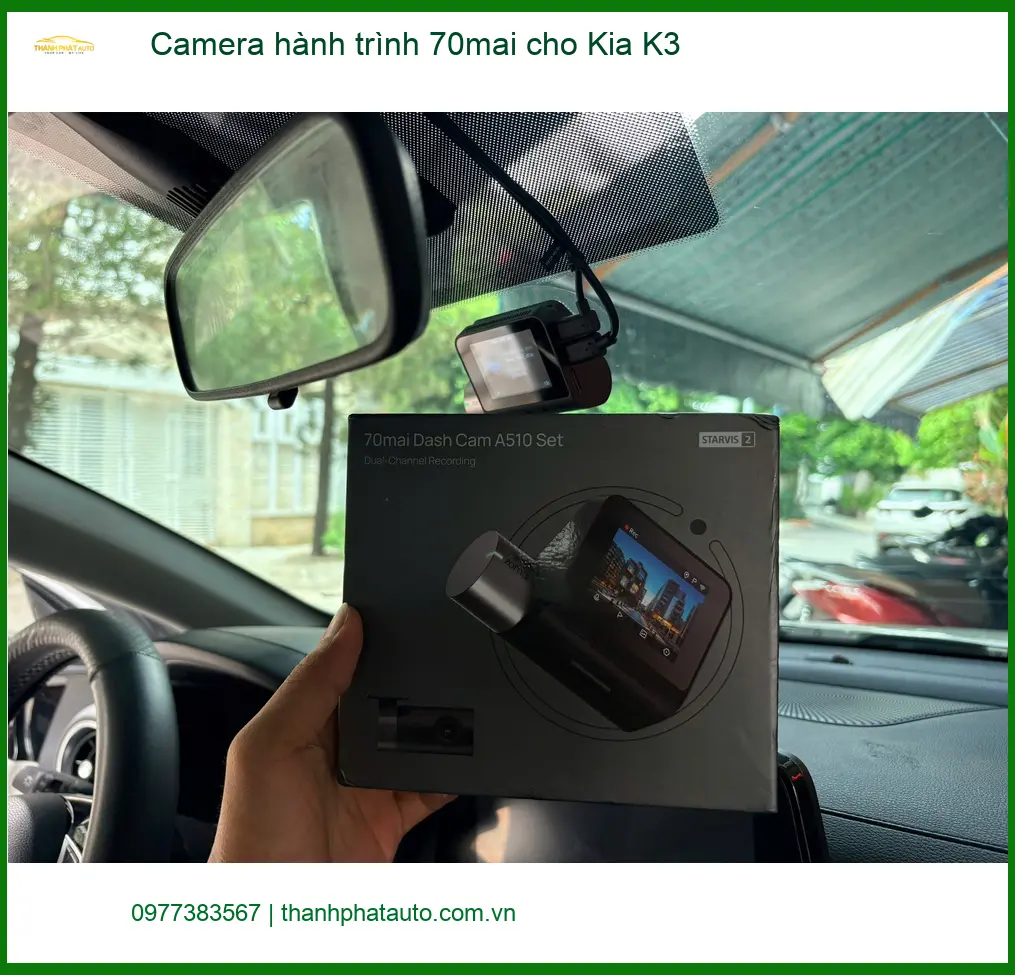 Anh Tấn lắp Camera hành trình 70mai cho Kia K3 Quận 2 chuẩn bị cho chuyến đi xa ảnh thực tế 4