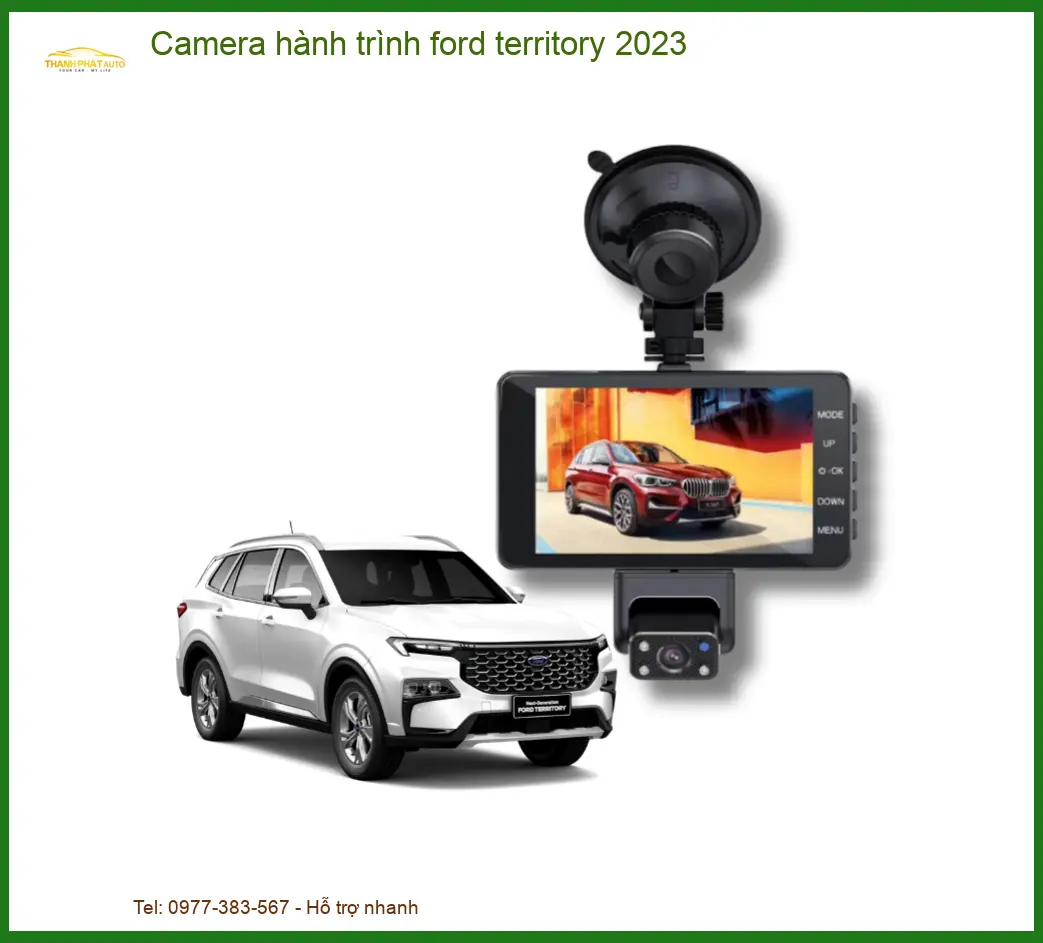 Camera Hành Trình Ford Territory 2023 - Trung Tâm Lắp Đặt Uy Tín TPHCM