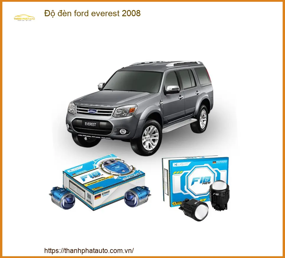 Độ Đèn Bi LED Ford Everest 2008 - Địa Chỉ Nâng Cấp Đèn Chính Hãng TPHCM