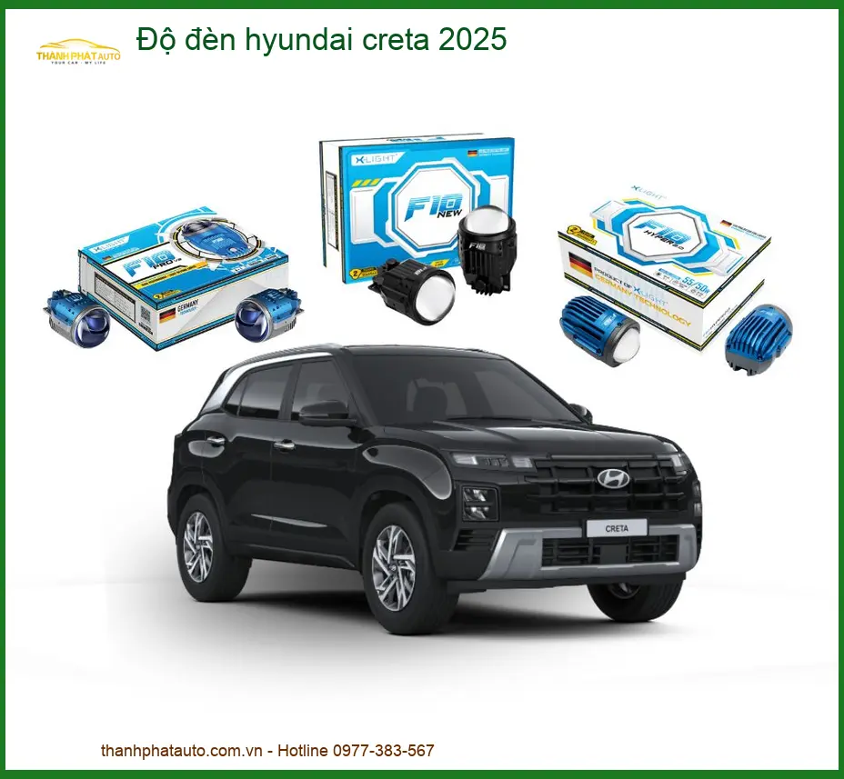 Độ đèn Hyundai Creta - Trung Tâm Nâng Cấp Đèn Bi LED/Laser Uy Tín TPHCM