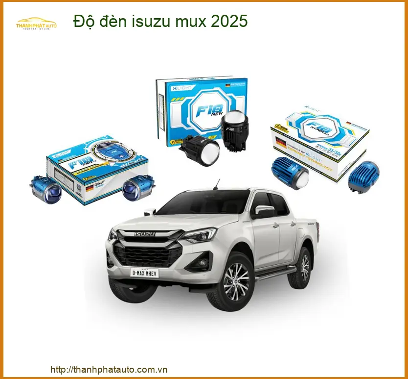 Độ đèn Bi LED Isuzu Mu-X - Trung Tâm Thi Công Độ Đèn Cao Cấp TPHCM