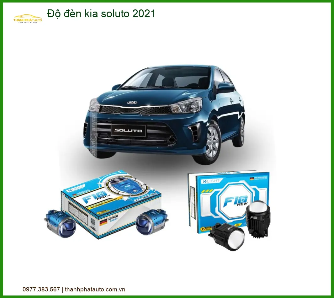 Độ Đèn Bi LED Kia Soluto 2021 - Trung Tâm Lắp Đặt Uy Tín TPHCM