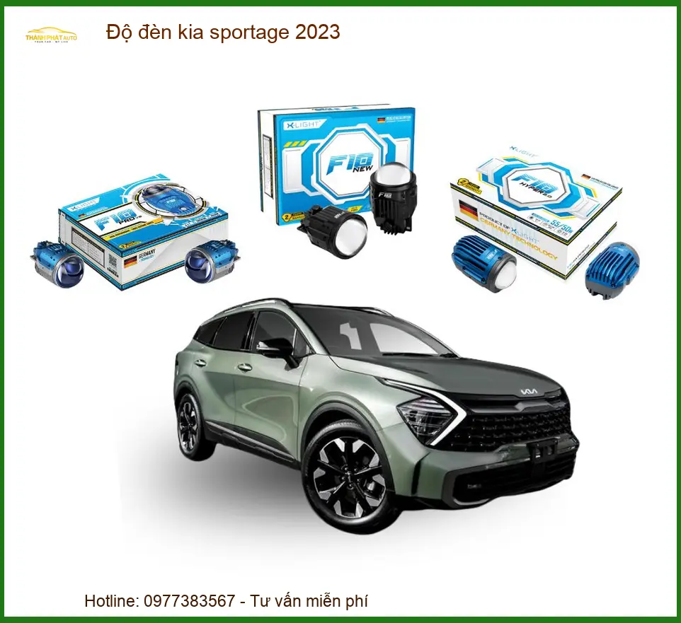 Độ Đèn Kia Sportage 2023 - Địa Chỉ Lắp Đặt Uy Tín TPHCM