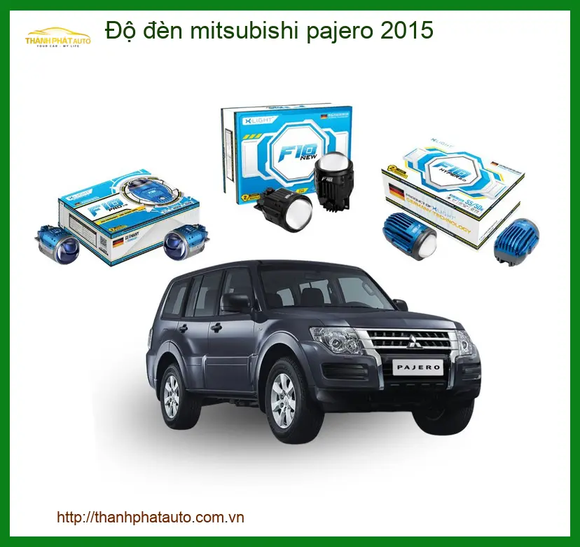 Độ Đèn Bi LED Mitsubishi Pajero 2015 - Trung Tâm Độ Đèn Chuyên Nghiệp TPHCM