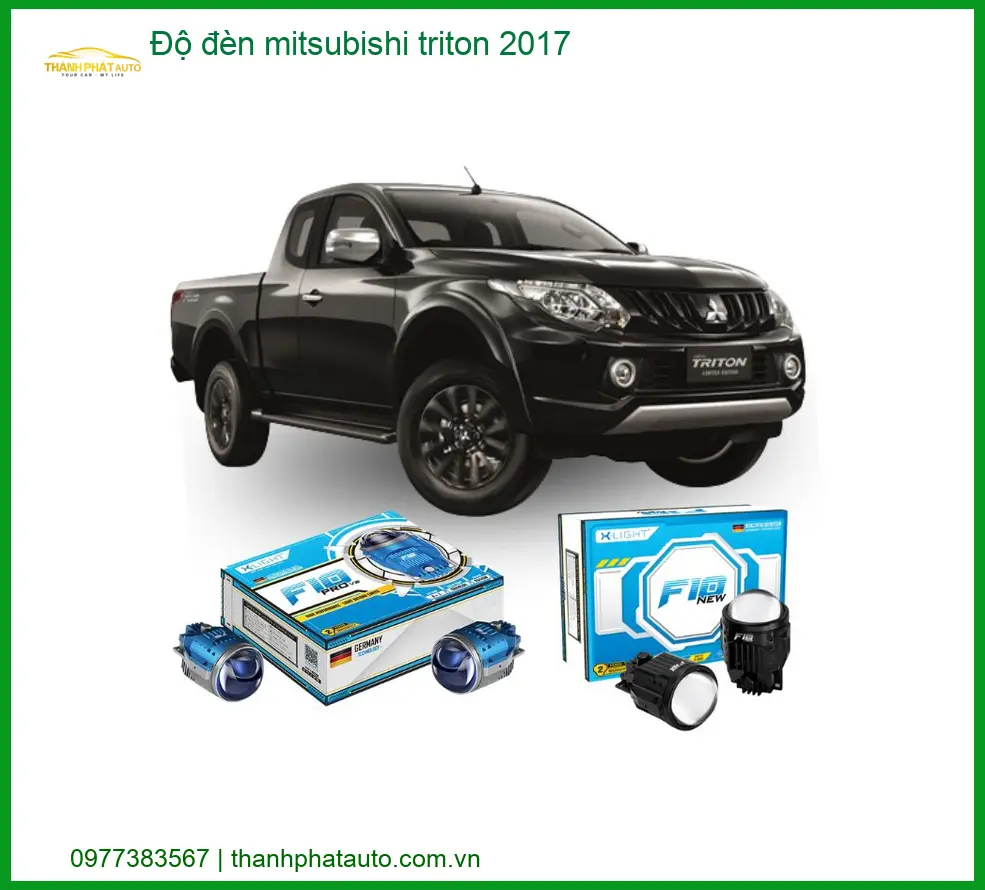 Độ Đèn Mitsubishi Triton 2017 - Địa Chỉ Lắp Đặt Độ Đèn Ô Tô Uy Tín TPHCM