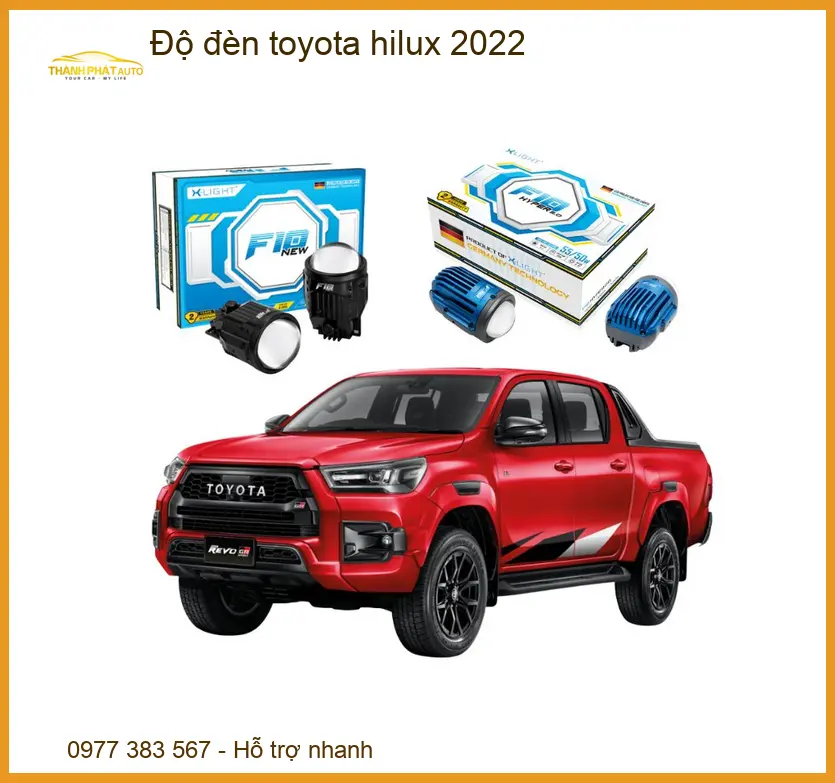 Độ Đèn Bi Gầm Led Toyota Hilux 2022 - Trung Tâm Nâng Cấp Đèn Chính Hãng TPHCM