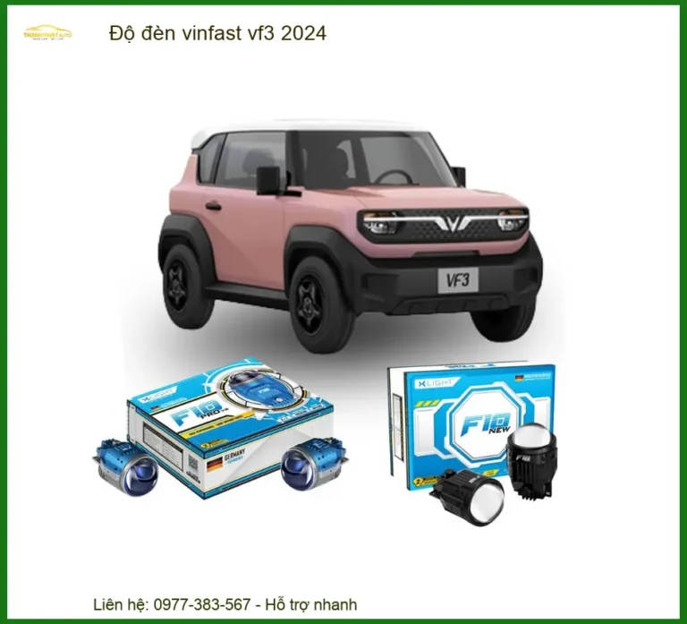Độ Đèn Vinfast Vf3 2024 - Nâng Cấp Ánh Sáng Tăng Cường Độ An Toàn