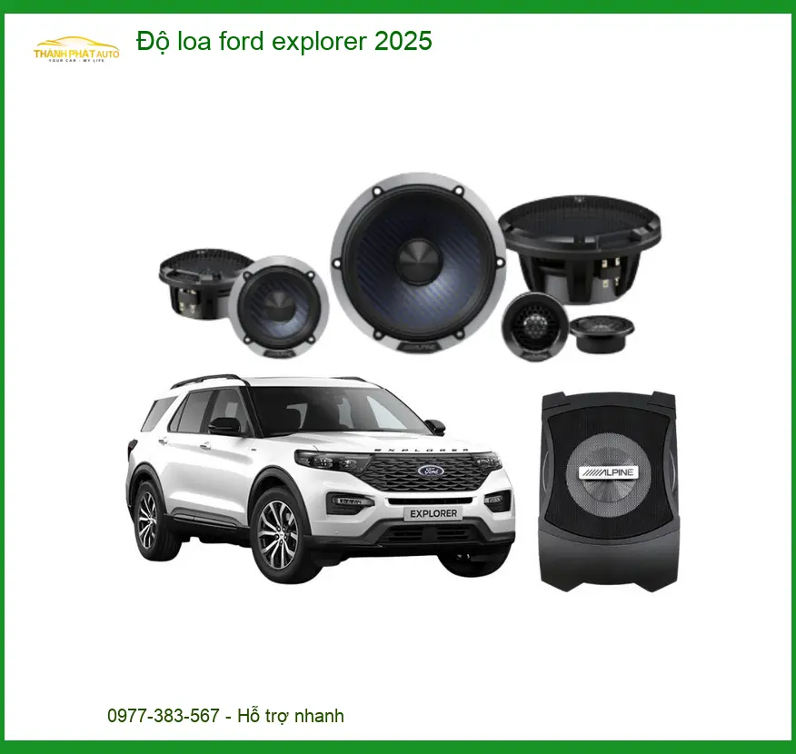 Độ Loa Ô Tô Cao Cấp Cho Ford Explorer - Nơi Lắp Đặt Chính Hãng TPHCM