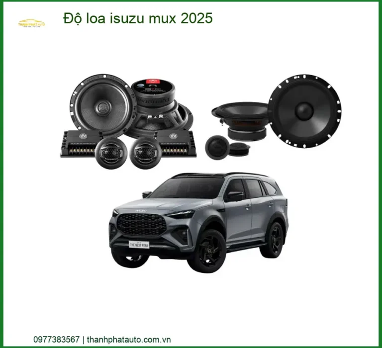 Độ Loa Isuzu Mux 2025 - Nâng Cấp Hệ Thống Âm Thanh Chuyên Nghiệp