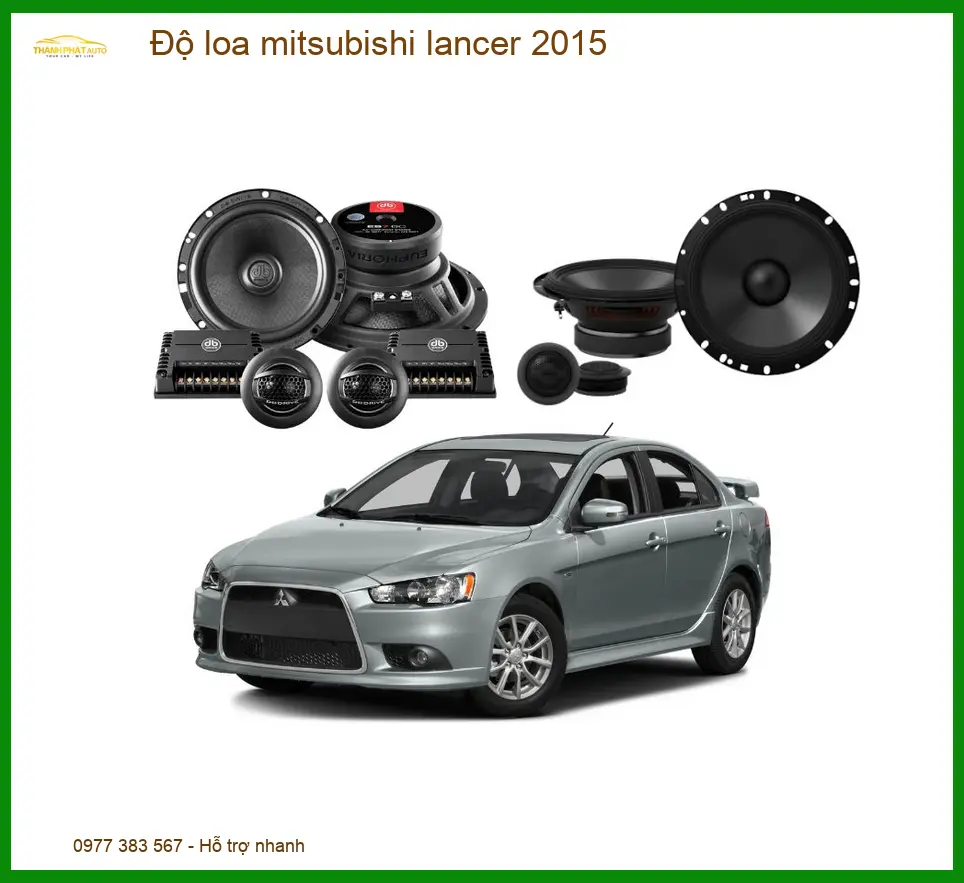 Độ Loa Mitsubishi Lancer 2015 - Địa Chỉ Nâng Cấp Loa Ô Tô Uy Tín TPHCM