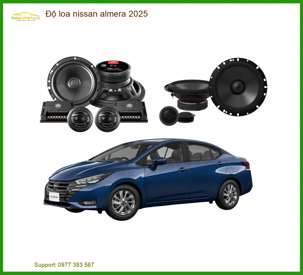 Độ Loa Nissan Almera 2025 - Địa Chỉ Lắp Đặt Loa Chính Hãng Uy Tín TPHCM