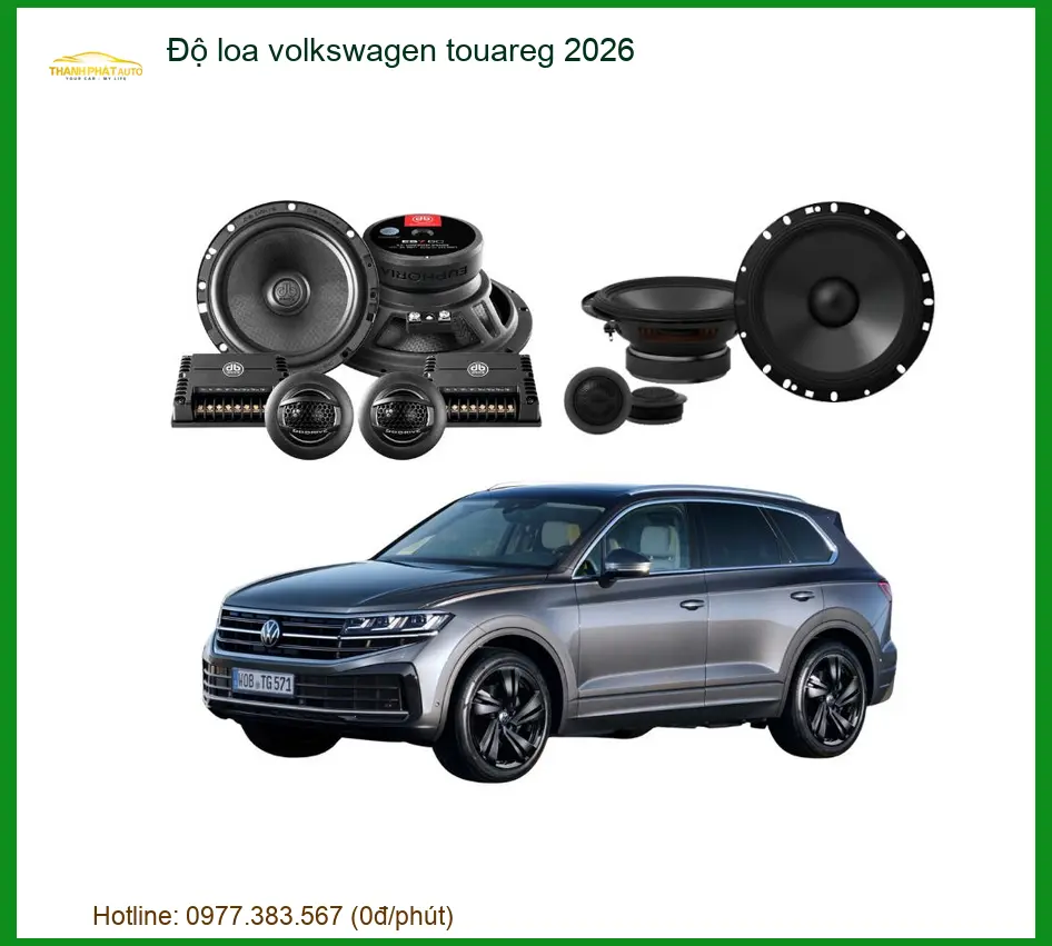 Độ loa ô tô chuyên nghiệp Volkswagen Touareg - Địa Chỉ Lắp Đặt Uy Tín TPHCM