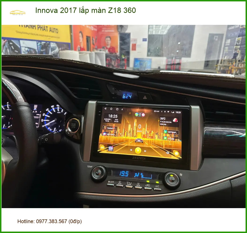Anh Quang lắp màn hình Z18 360 Innova 2017 tại Bình Chánh an toàn hơn ảnh thực tế 2