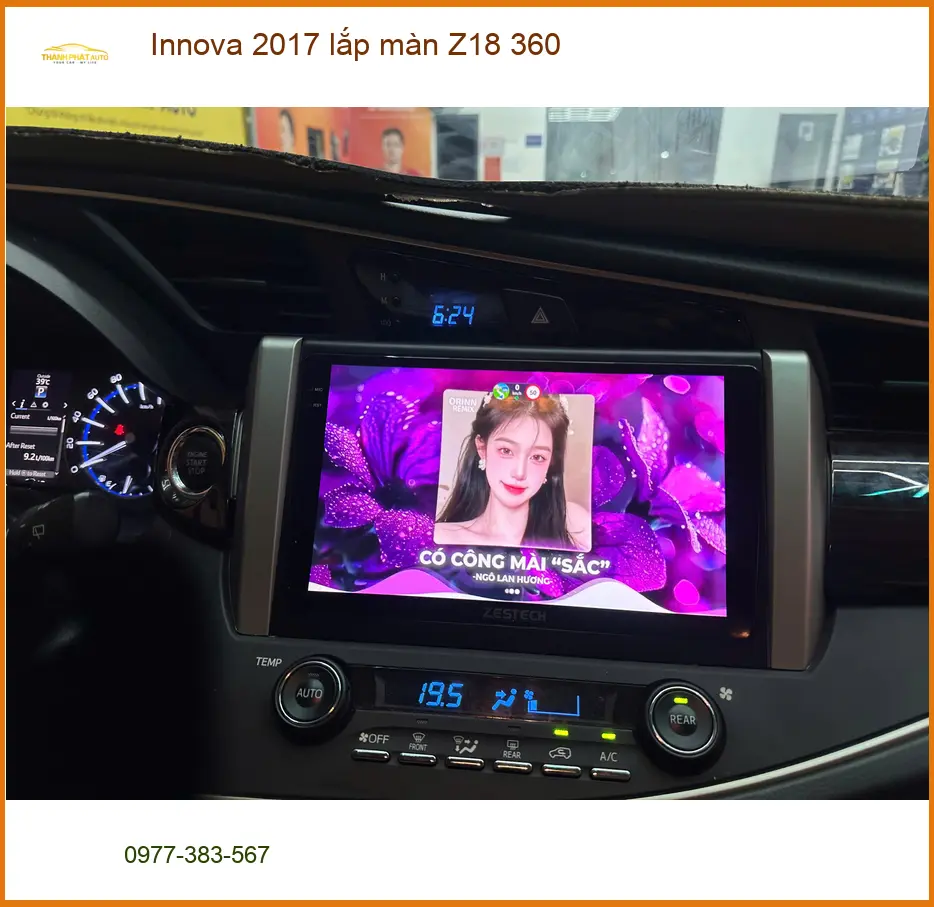 Anh Quang lắp màn hình Z18 360 Innova 2017 tại Bình Chánh an toàn hơn ảnh thực tế 4