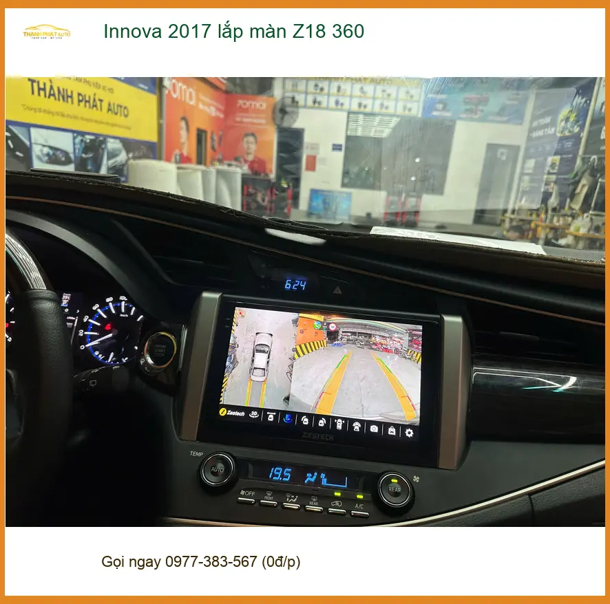 Chú Tấn Phát lắp màn hình Z18 360 cho Innova 2017 tại Quận Thủ Đức ảnh thực tế 5