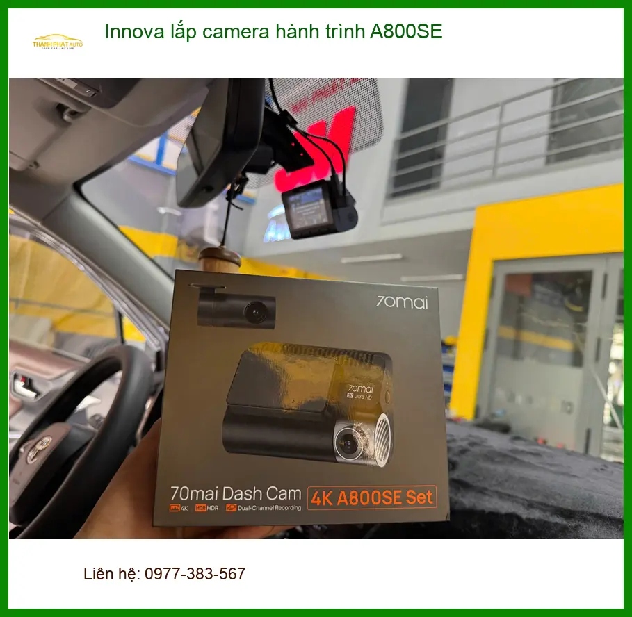 Anh Minh lắp camera hành trình A800SE cho Innova tại Hóc Môn để ghi lại hành trình rõ nét ảnh thực tế 5