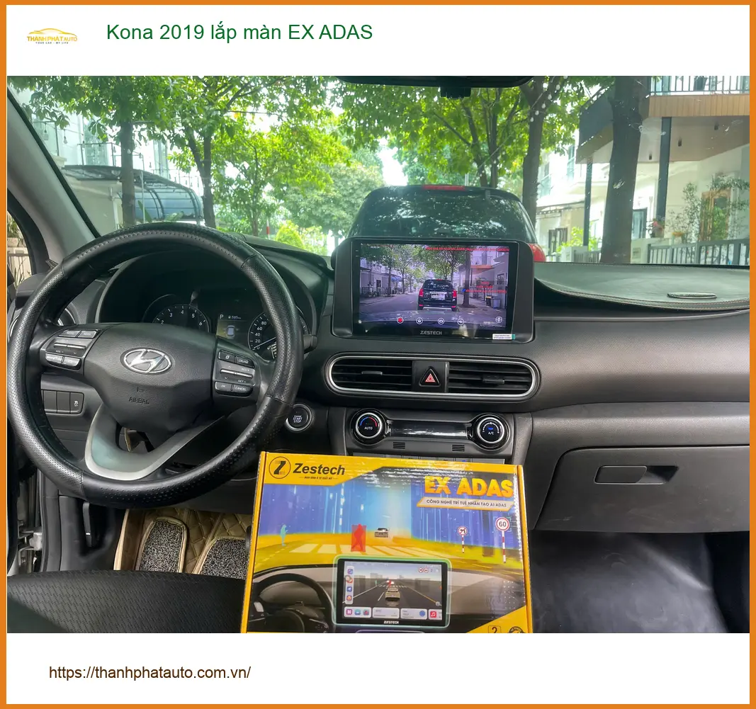 Anh Khang lắp màn hình EX ADAS cho Kona 2019 ở Quận 9 an toàn hơn ảnh thực tế 2