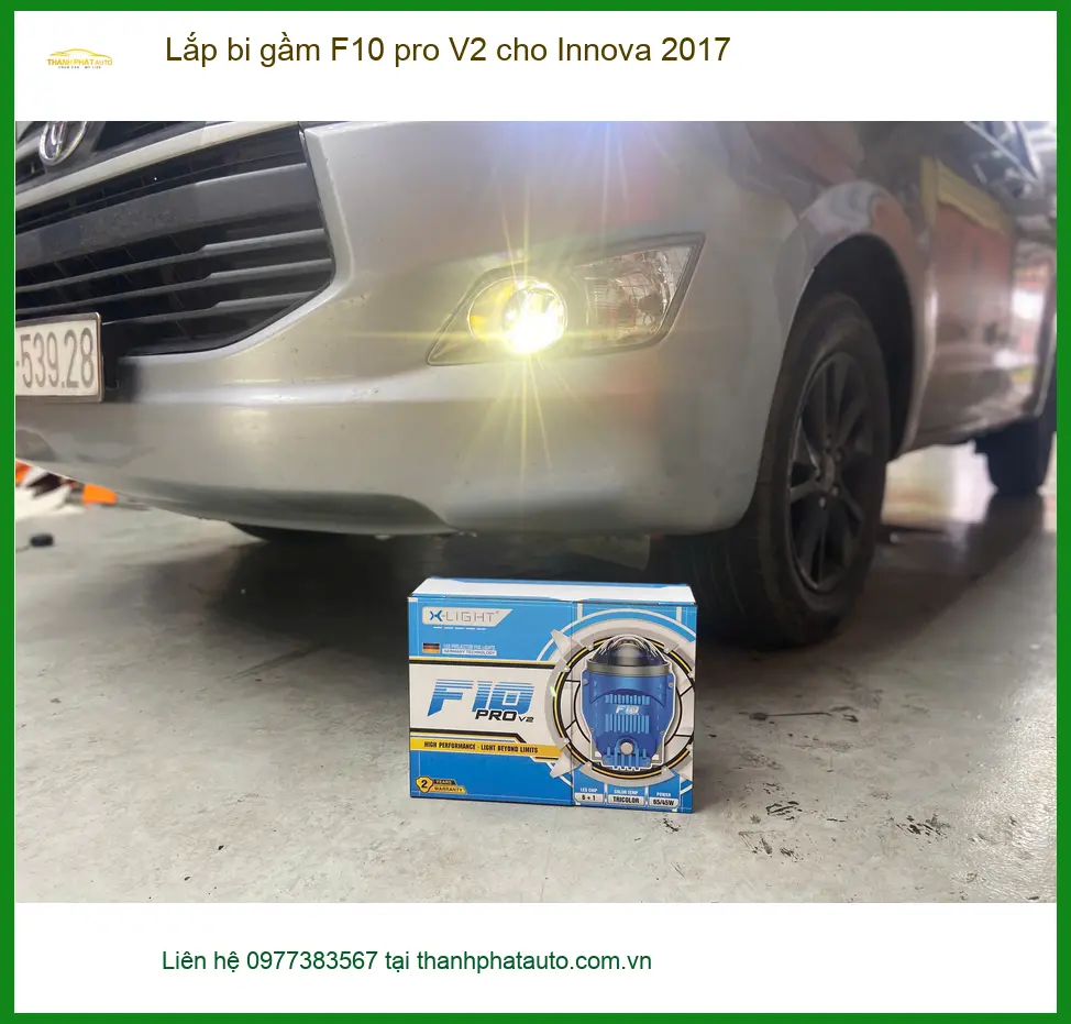 Anh Khôi lắp bi gầm F10 Pro V2 cho Innova 2017 ở Quận Thủ Đức ảnh thực tế 2