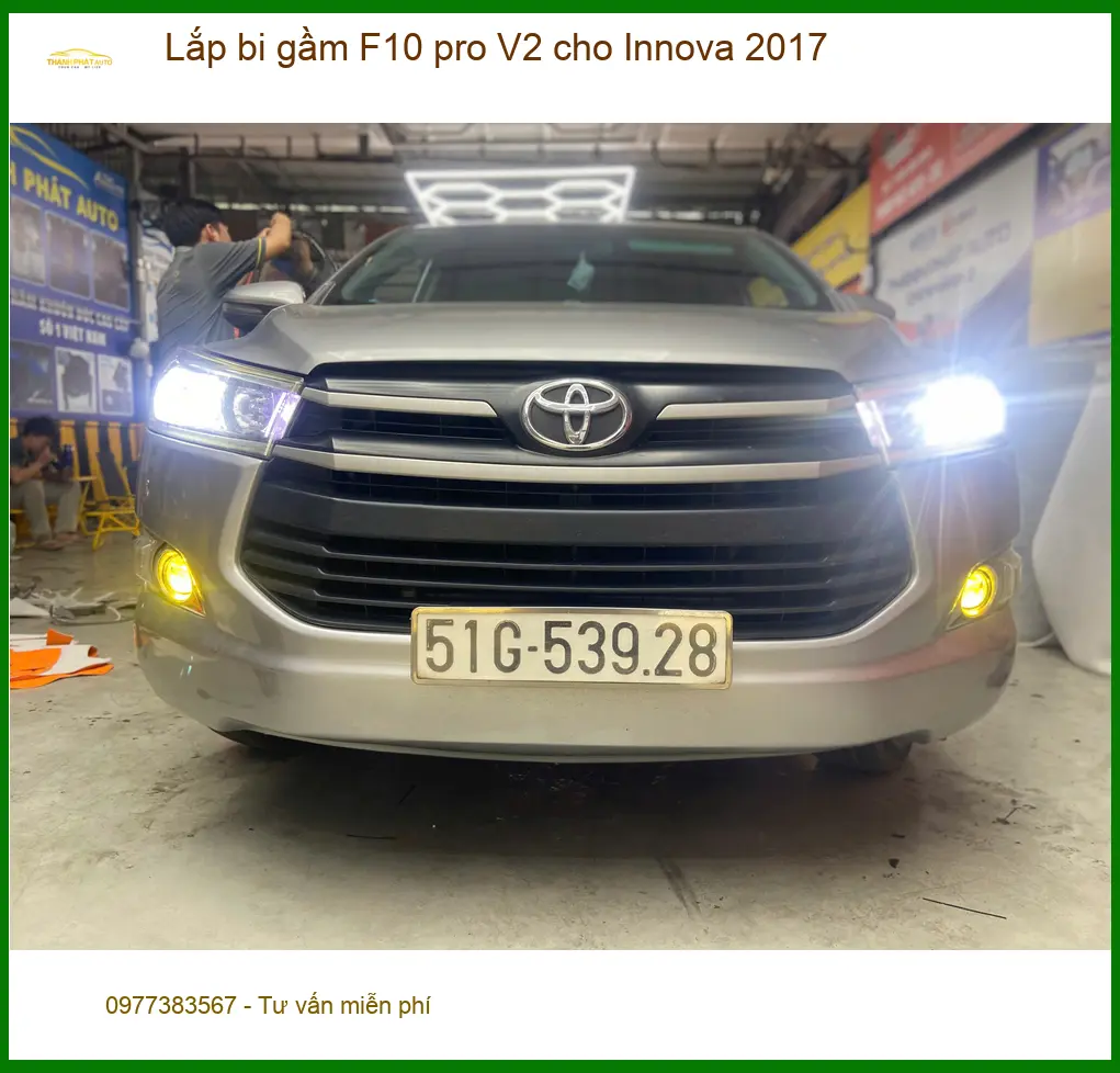 Anh Khôi lắp bi gầm F10 Pro V2 cho Innova 2017 ở Quận Thủ Đức ảnh thực tế 4
