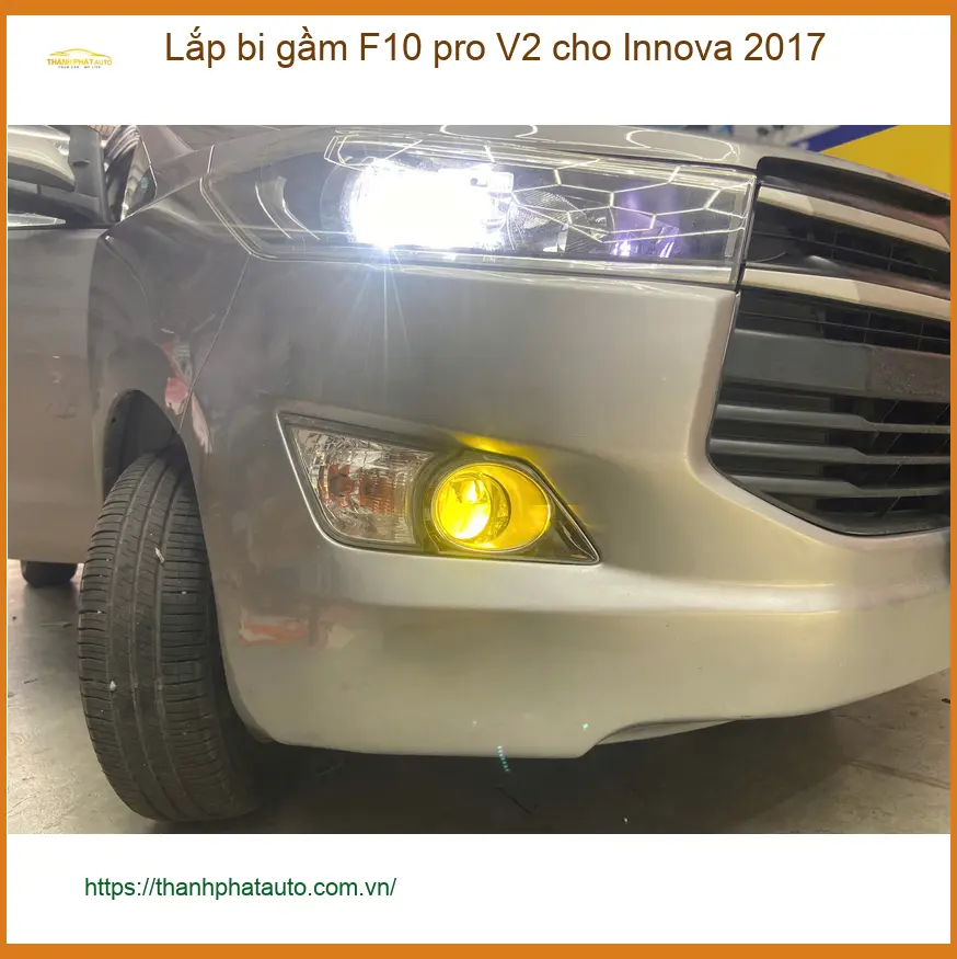 Anh Khôi lắp bi gầm F10 Pro V2 cho Innova 2017 ở Quận Thủ Đức ảnh thực tế 5