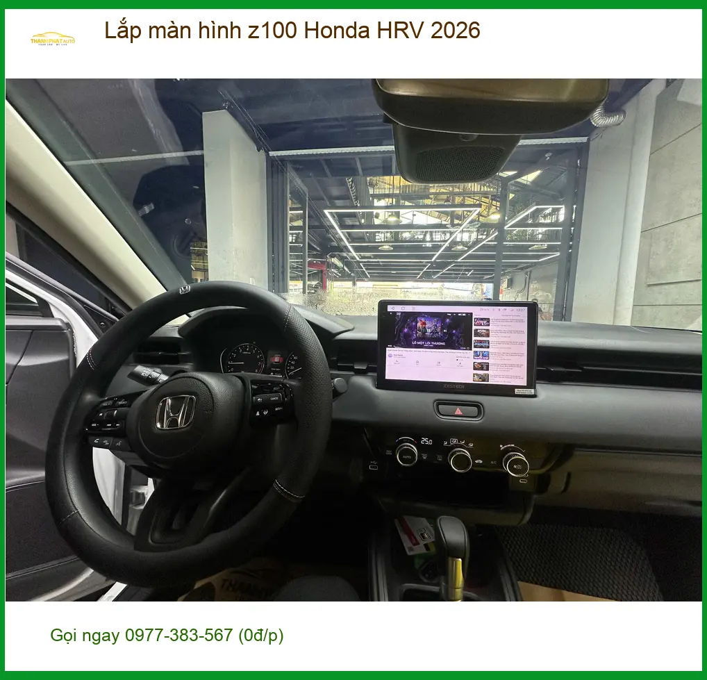 Anh Tùng lắp màn hình Z100 cho Honda HRV 2026 tại Quận 12 để nâng tầm giải trí ảnh thực tế 3