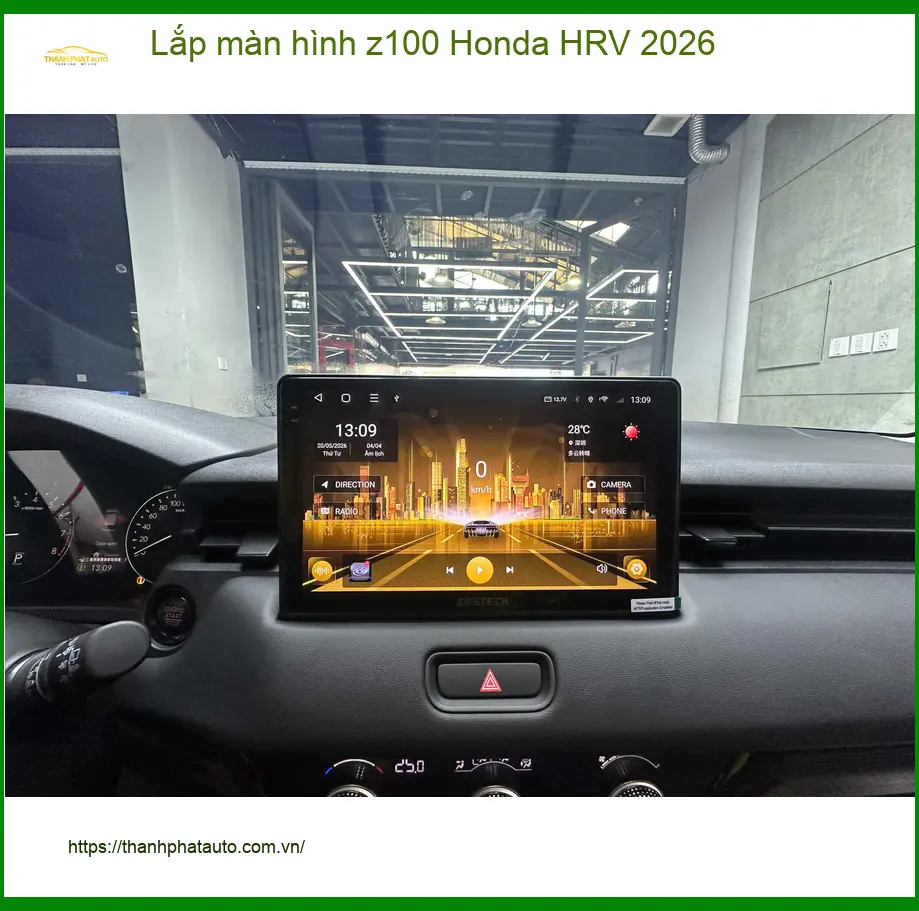 Anh Tùng lắp màn hình Z100 cho Honda HRV 2026 tại Quận 12 để nâng tầm giải trí ảnh thực tế 4