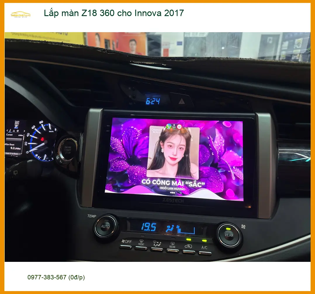 Anh Kiên lắp màn Z18 360 cho Innova 2017 tại Quận 12 để nâng tầm trải nghiệm lái ảnh thực tế 2
