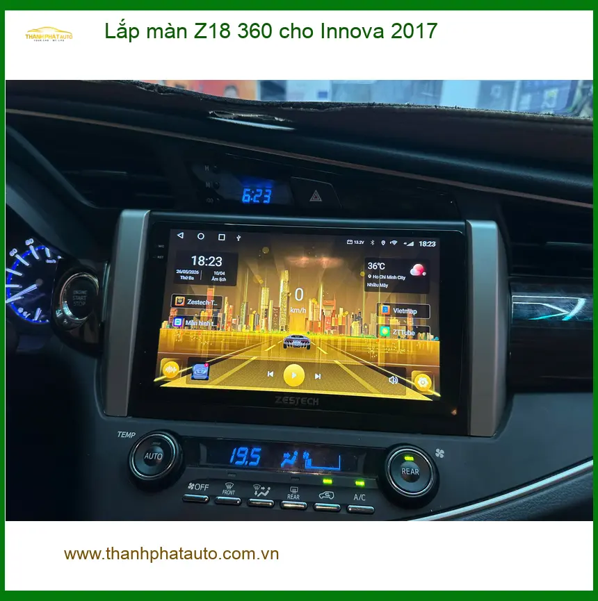 Anh Kiên lắp màn Z18 360 cho Innova 2017 tại Quận 12 để nâng tầm trải nghiệm lái ảnh thực tế 3