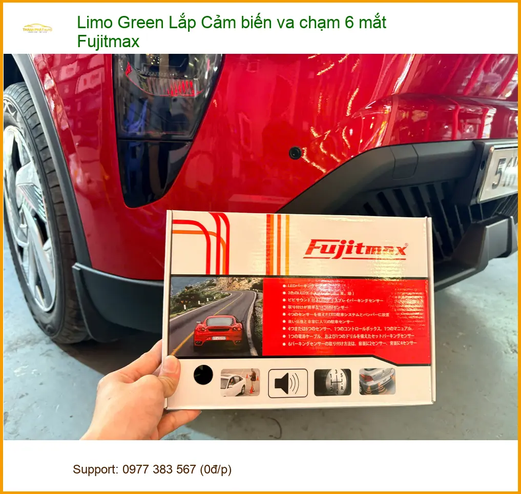 Anh Tuấn lắp cảm biến va chạm 6 mắt Fujitmax cho Limo Green ở Bình Chánh. ảnh thực tế 2