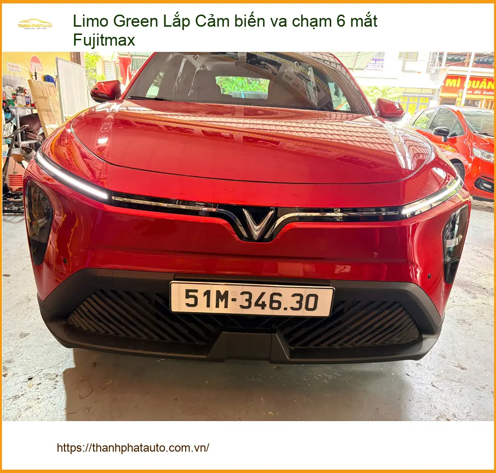 Chú An Lắp Cảm Biến Va Chạm 6 Mắt Fujitmax Cho Limo Green Tại Quận Thủ Đức