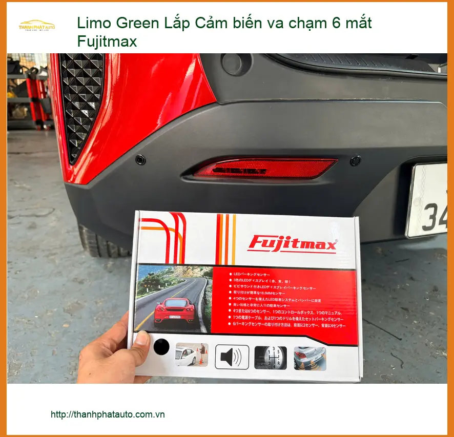 Chú An Lắp Cảm Biến Va Chạm 6 Mắt Fujitmax Cho Limo Green Tại Quận Thủ Đức ảnh thực tế 2