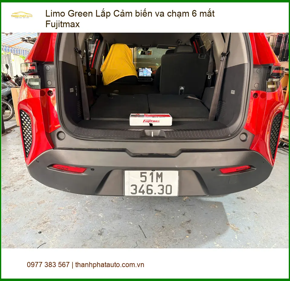 Chú An Lắp Cảm Biến Va Chạm 6 Mắt Fujitmax Cho Limo Green Tại Quận Thủ Đức ảnh thực tế 3