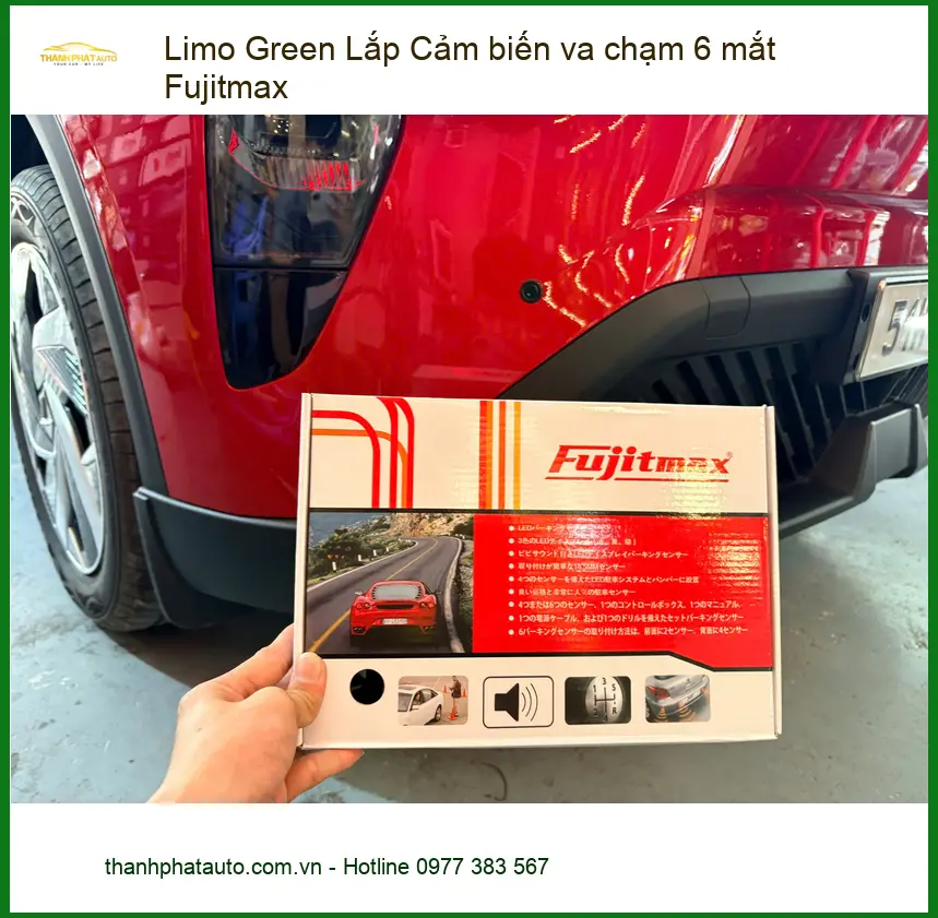 Chú An Lắp Cảm Biến Va Chạm 6 Mắt Fujitmax Cho Limo Green Tại Quận Thủ Đức ảnh thực tế 4