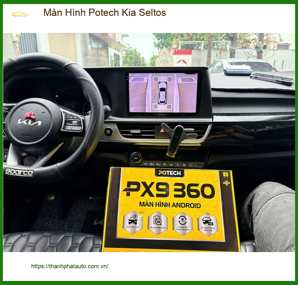 Anh Quang lắp Màn Hình Potech Kia Seltos Quận 2 nâng cấp giải trí ảnh thực tế 5
