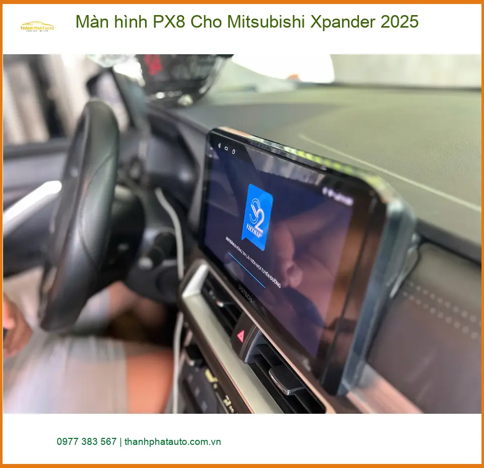 Anh Tùng nâng cấp Màn hình PX8 Mitsubishi Xpander 2025 tại Thủ Đức.