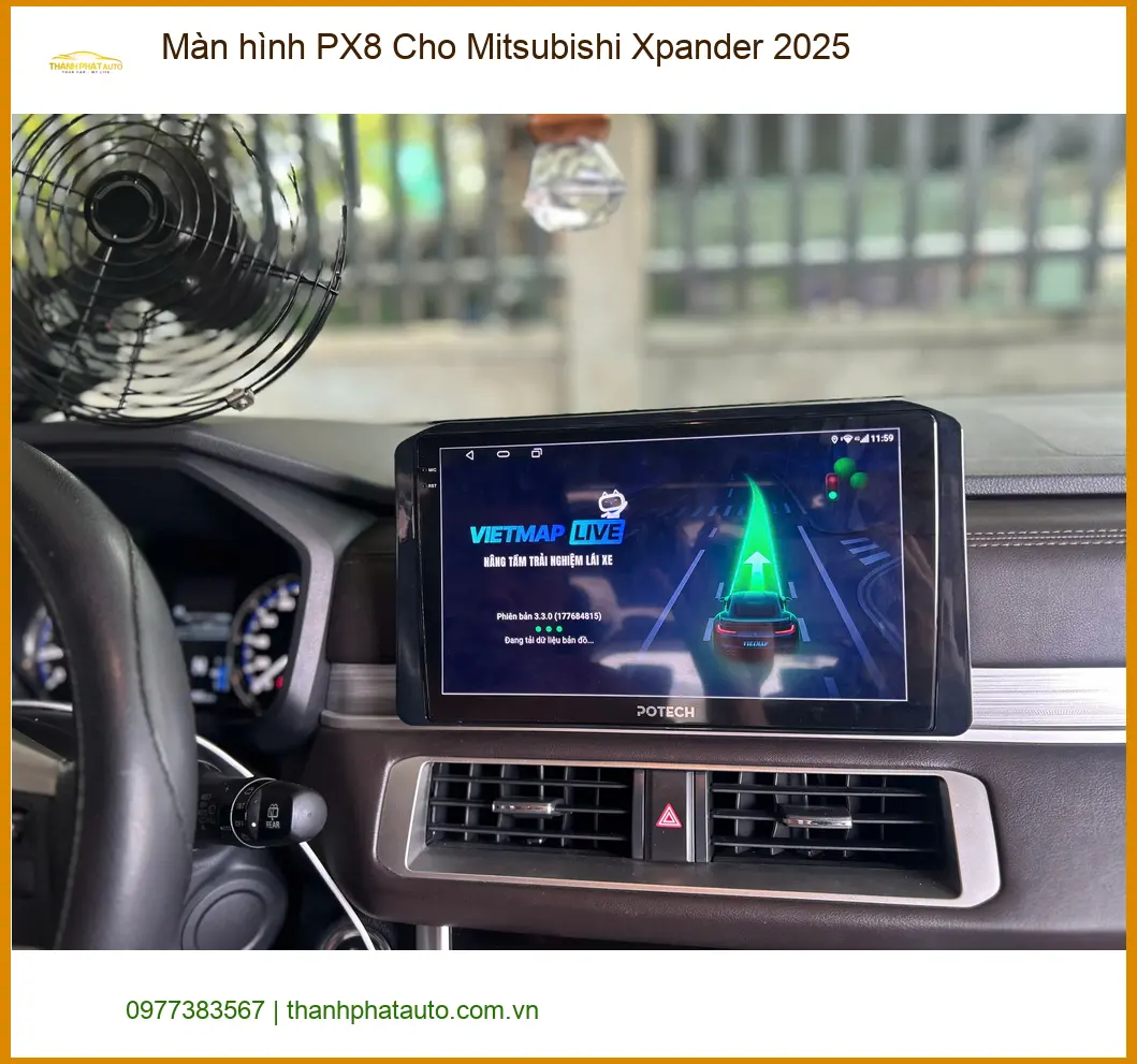 Chị Mai nâng cấp Màn hình PX8 Xpander 2025 tại Quận 8 tăng tiện ích ảnh thực tế 2