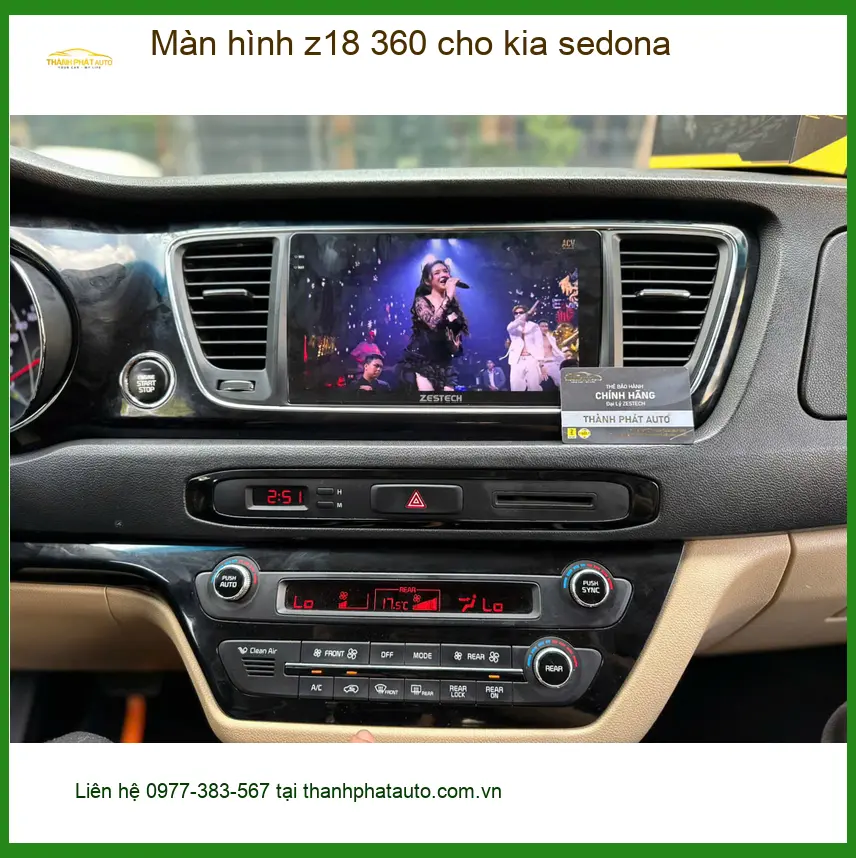 Anh Thắng lắp màn hình Z18 360 cho Kia Sedona tại Quận Hóc Môn an toàn hơn ảnh thực tế 2
