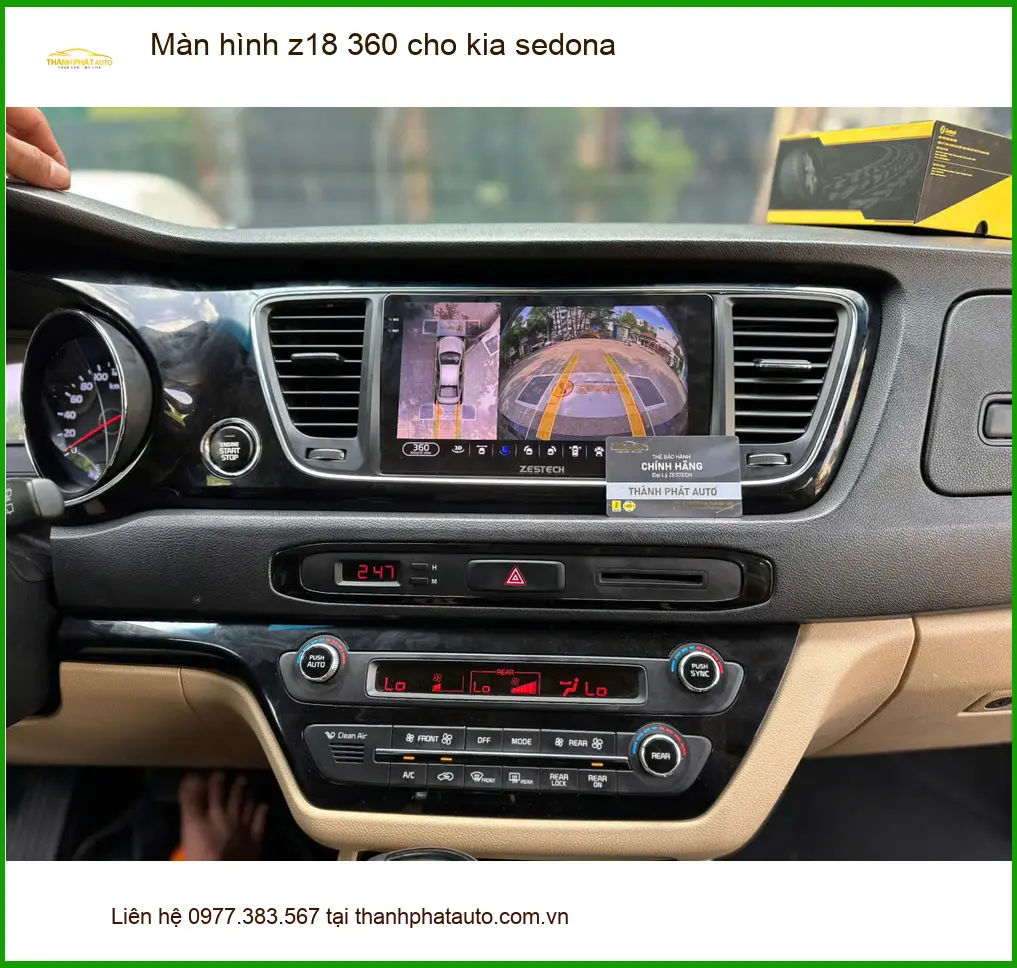 Anh Thắng lắp màn hình Z18 360 cho Kia Sedona tại Quận Hóc Môn an toàn hơn ảnh thực tế 5