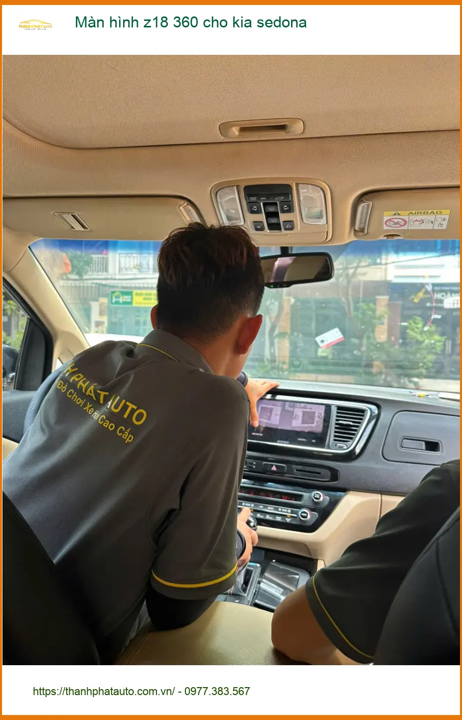 Anh Khải nâng cấp Màn hình Z18 360 cho Kia Sedona tại Quận 12 ảnh thực tế 4