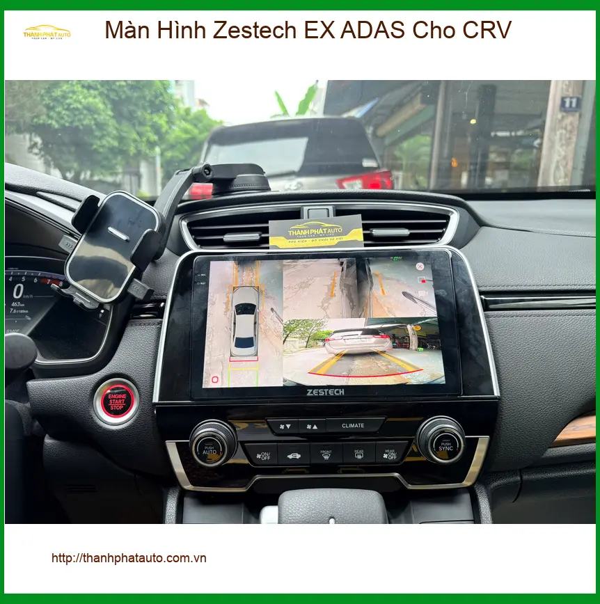 Anh Long lắp Màn Hình Zestech EX ADAS cho CRV Quận 2