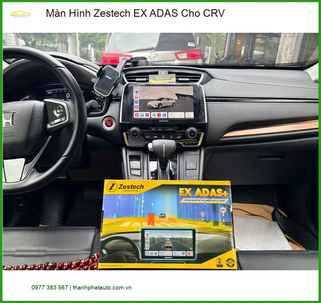 Anh Long lắp Màn Hình Zestech EX ADAS cho CRV Quận 2 ảnh thực tế 3