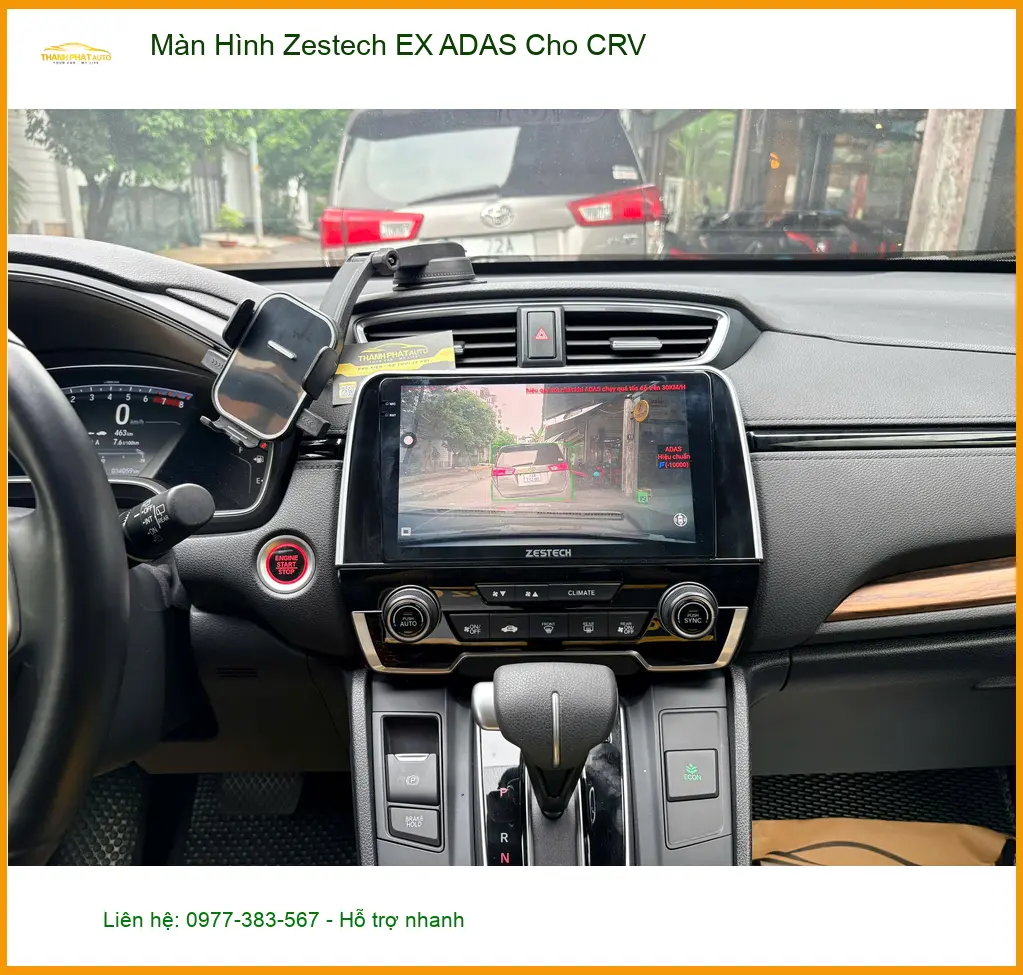 Anh Minh nâng cấp Màn Hình Zestech EX ADAS cho CRV tại Thủ Đức, tăng tiện ích lái xe. ảnh thực tế 5