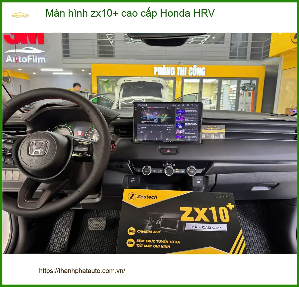 Anh Vĩnh lắp màn hình ZX10+ cao cấp Honda HRV Quận 11 uy tín ảnh thực tế 2
