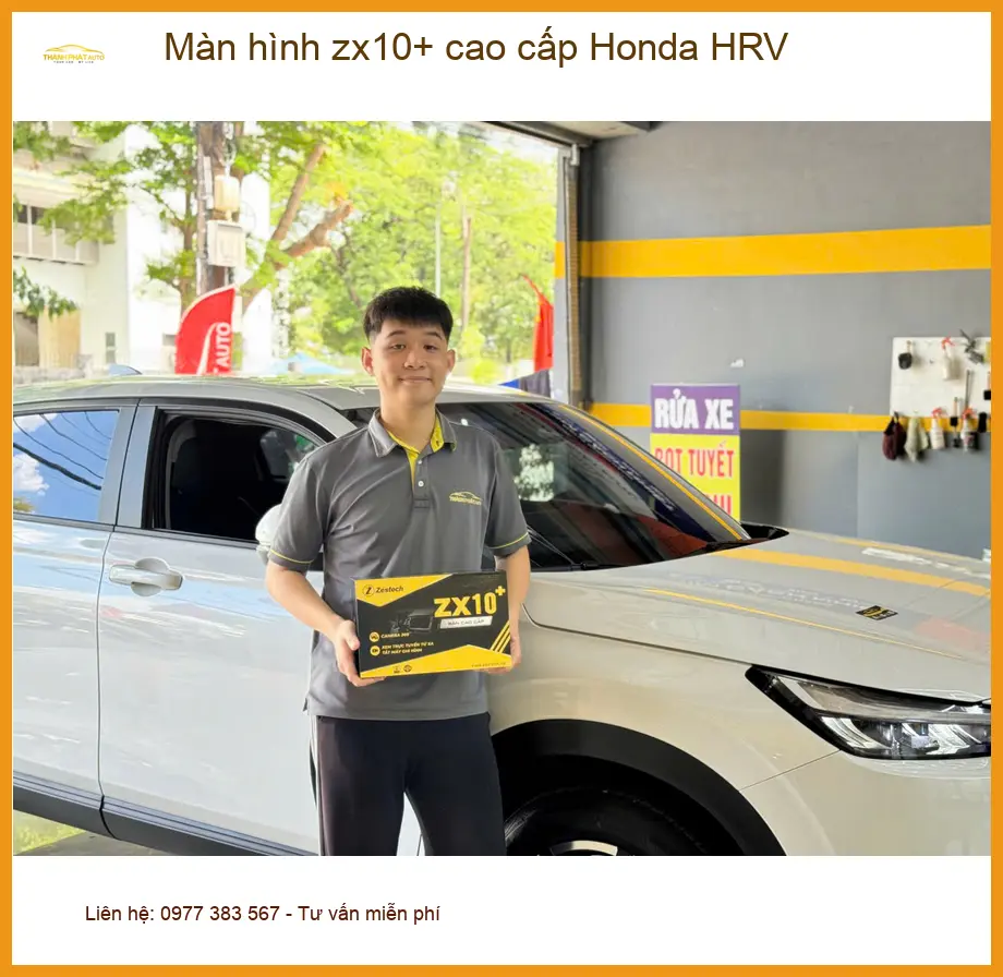 Anh Vĩnh lắp màn hình ZX10+ cao cấp Honda HRV Quận 11 uy tín ảnh thực tế 4