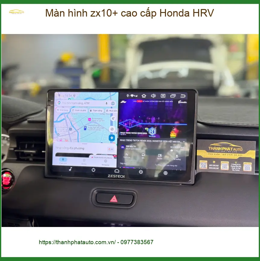 Anh Dũng nâng cấp Màn hình ZX10+ cao cấp cho Honda HRV tại Thủ Đức ảnh thực tế 2