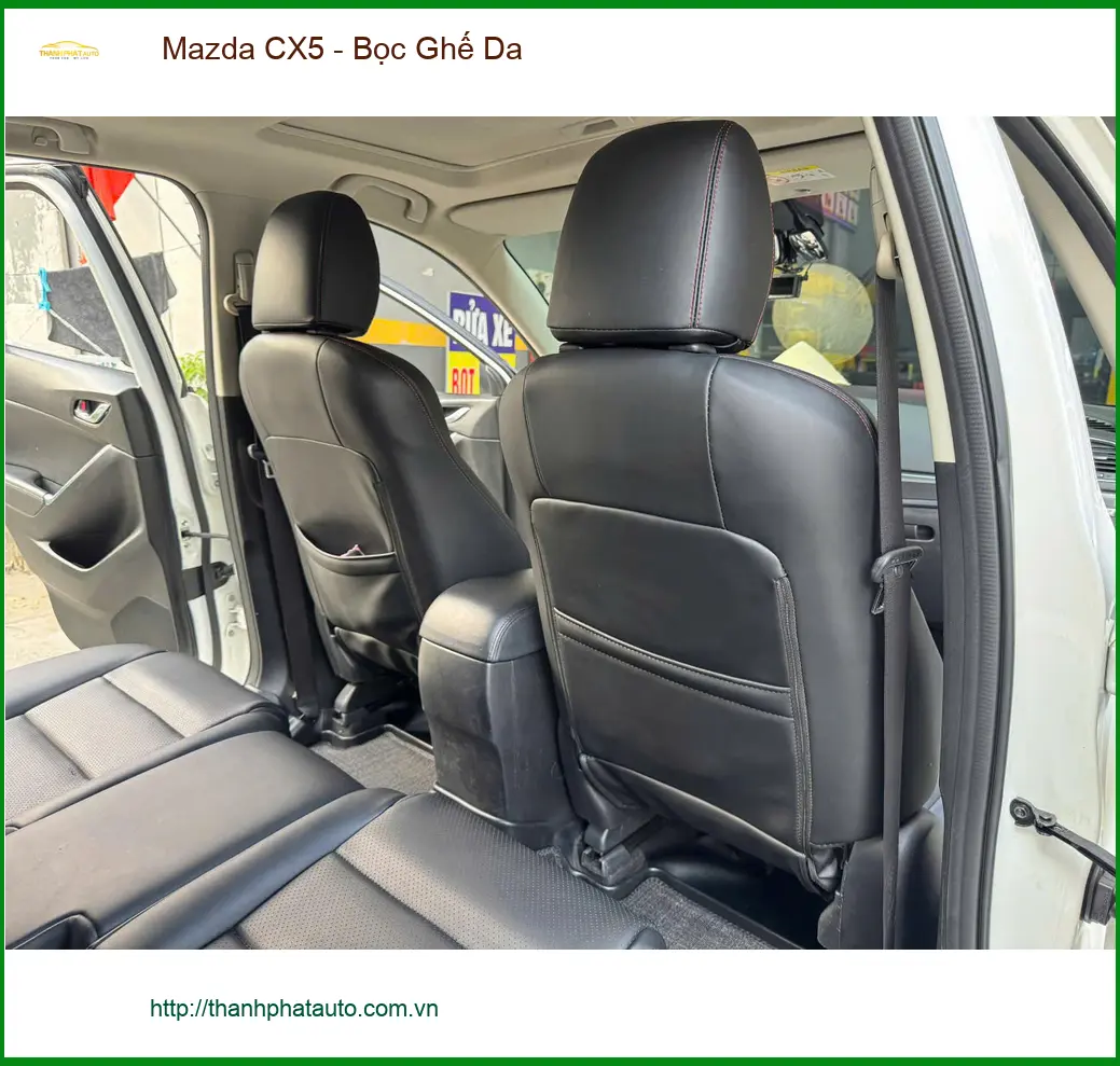 Chị Lan Anh bọc ghế da Mazda CX5 tại Quận Thủ Đức để nội thất sang trọng hơn ảnh thực tế 2
