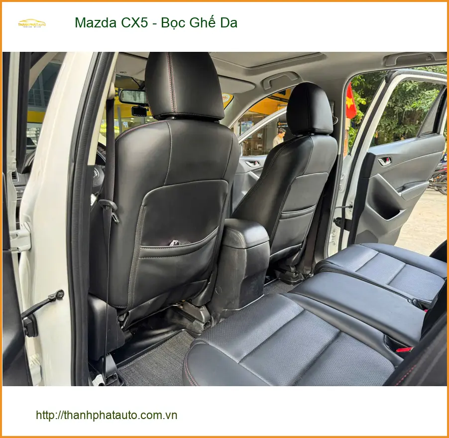 Chị Lan Anh bọc ghế da Mazda CX5 tại Quận Thủ Đức để nội thất sang trọng hơn ảnh thực tế 4